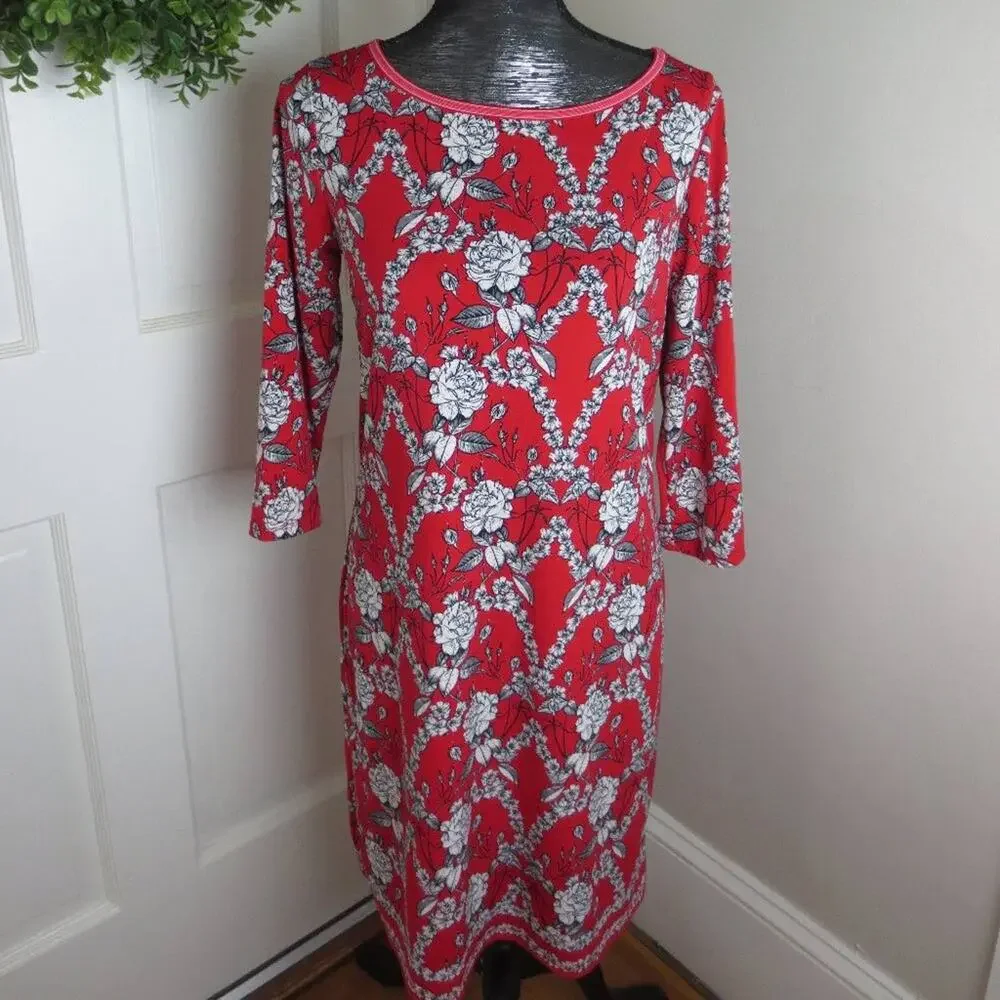 NWT Max Studio 3/4 Length Sleeve Shift Dress Med - Picture 1 of 5